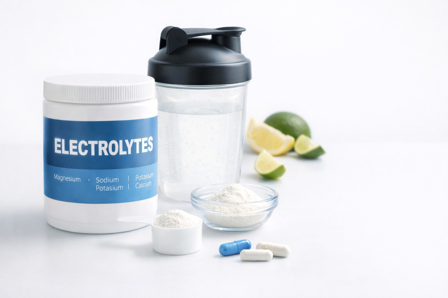 Electrolyte powder, capsules, and hydration mix used for low carb and metabolic health support