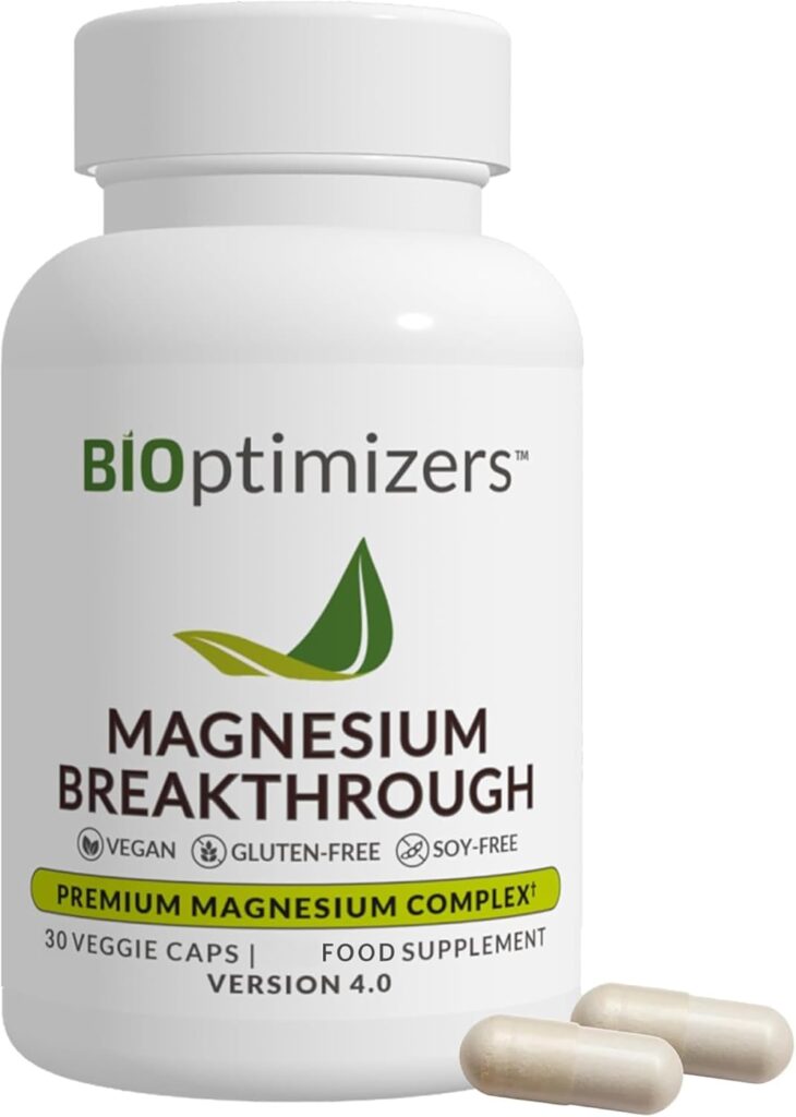 BiOptimizers Magnesium Breakthrough magnesium supplement bottle