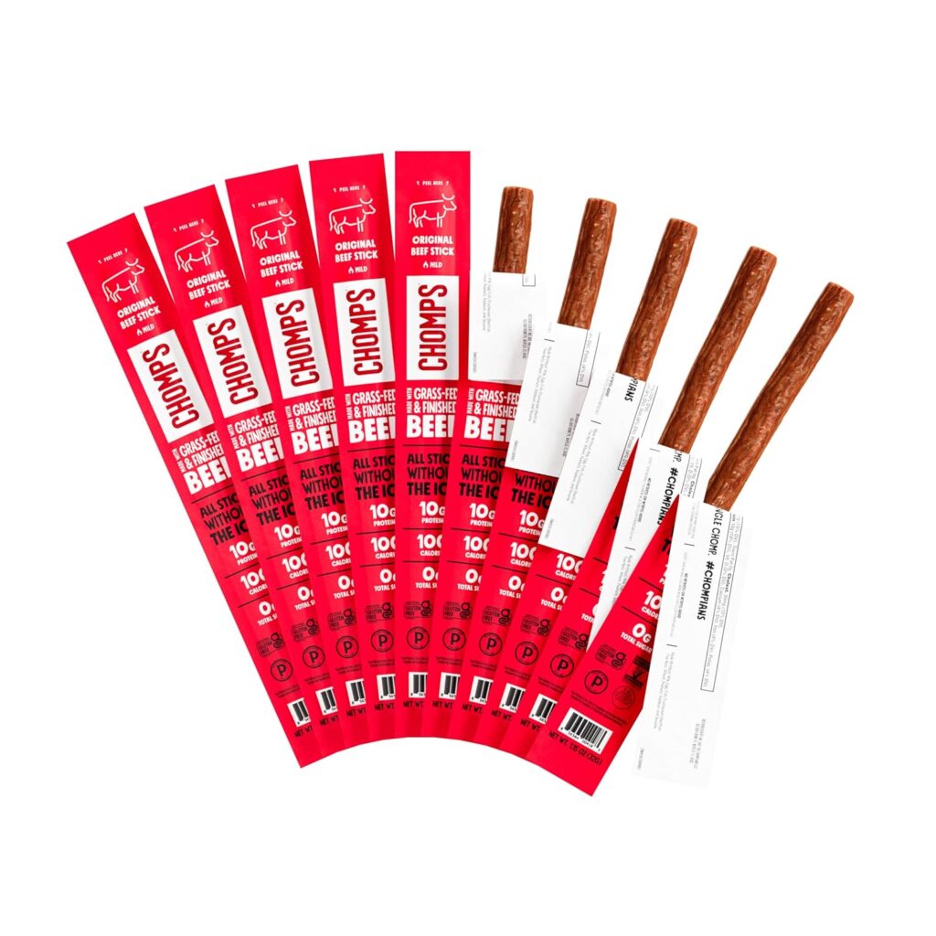Chomps Original Beef Stick high protein no carb snack